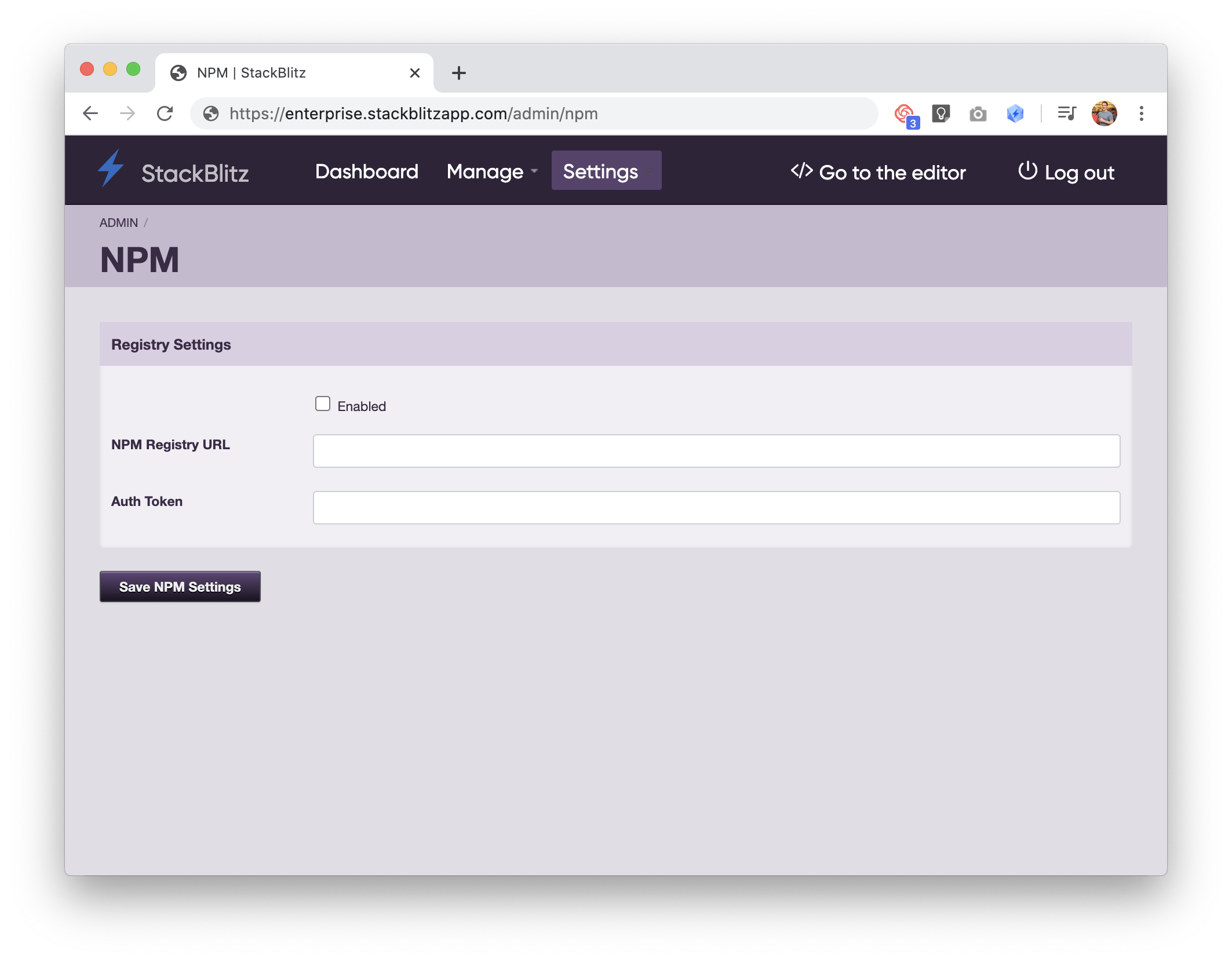 NPM Config